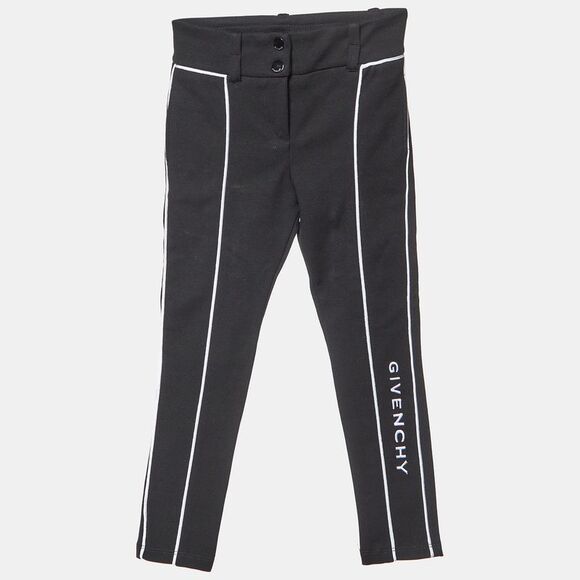 Givenchy Kids Black Cotton Blend Logo Embroidered Pants 4 Yrs,New Products : American Fashion Style Bags On Sale